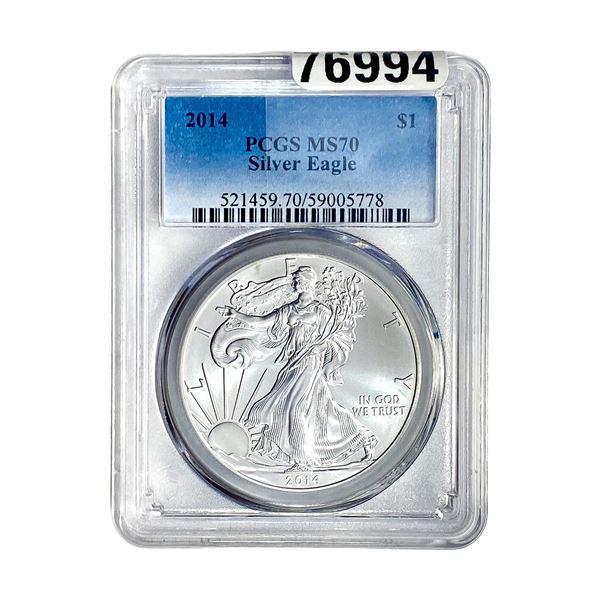2014 Silver Eagle PCGS MS70