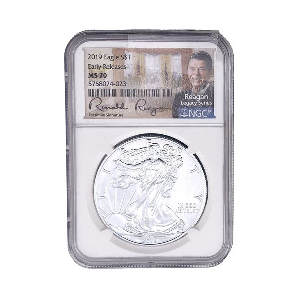 2019 Silver Eagle NGC MS70 Early Releases