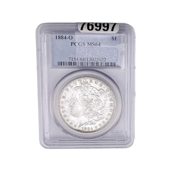 1884-O Morgan Silver Dollar PCGS MS64