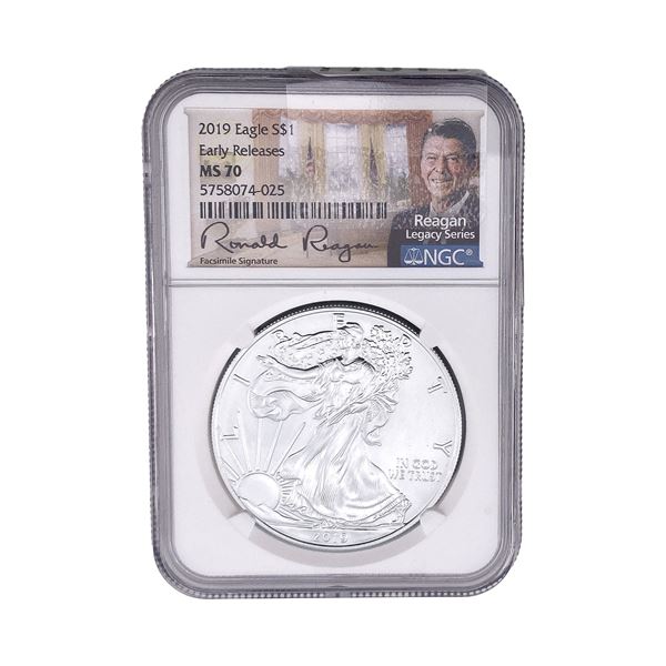 2019 Silver Eagle NGC MS70 Early Releases