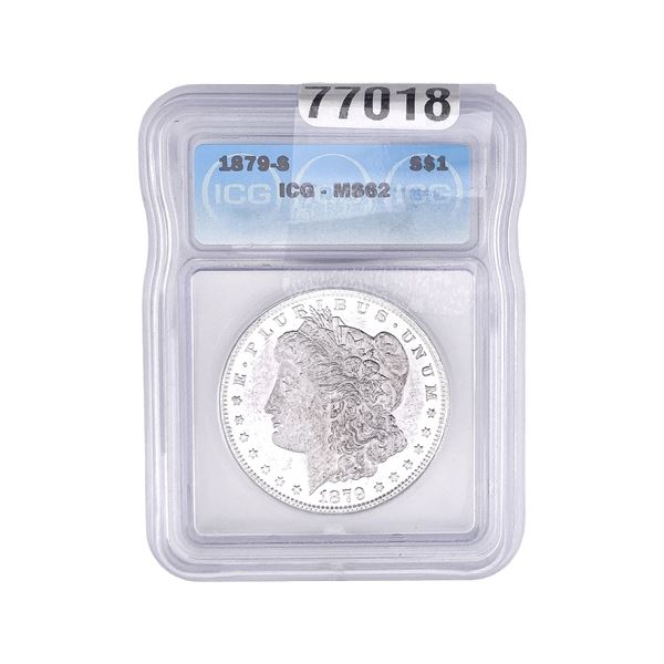 1879-S Morgan Silver Dollar ICG MS62