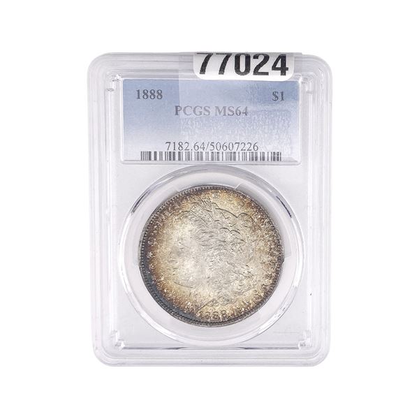 1888 Morgan Silver Dollar PCGS MS64