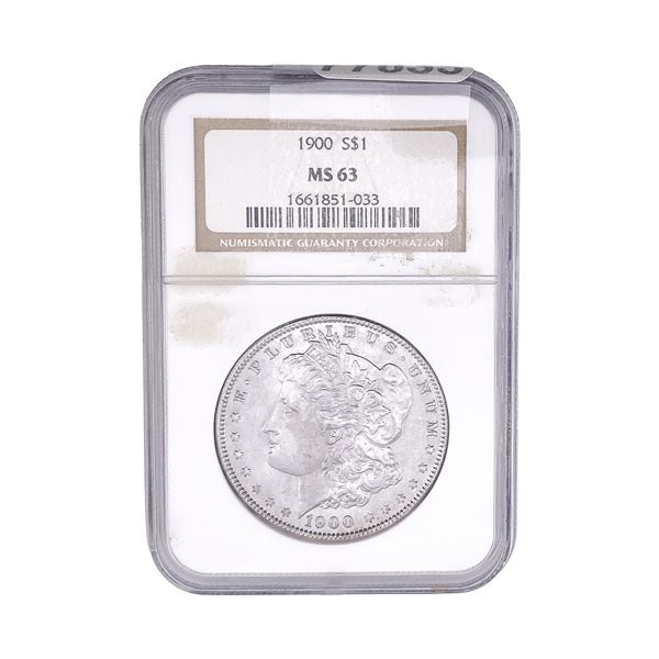 1900 Morgan Silver Dollar NGC MS63