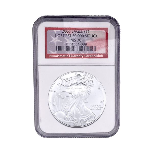 2006 Silver Eagle NGC MS70