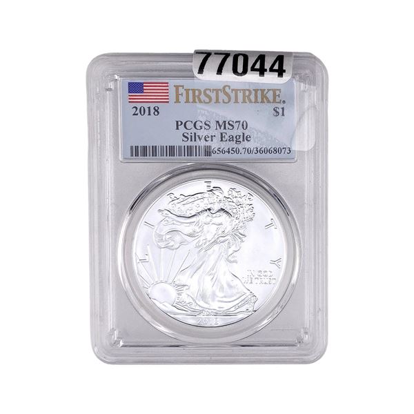 2018 Silver Eagle PCGS MS70