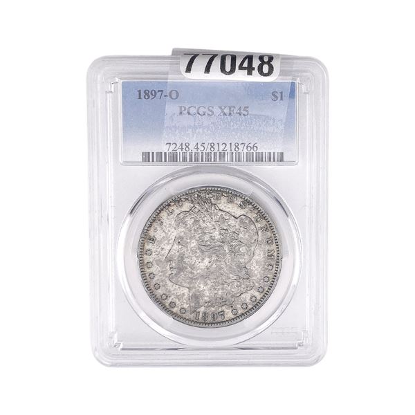 1897-O Morgan Silver Dollar PCGS XF45
