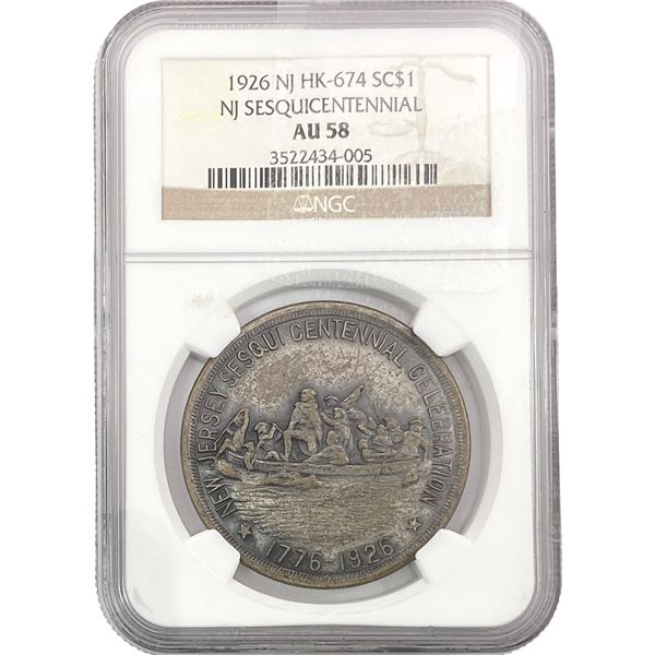 1926 NJ Sesquicentennial HK-674 NGC AU58