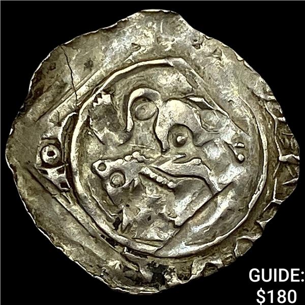 1202-1256 Slovenia Duke Bernhard Silver Pfenning CLOSELY UNCIRCULATED