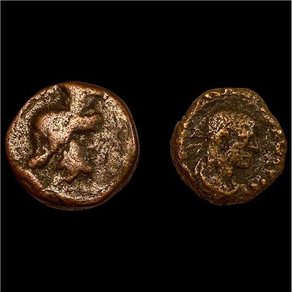 [2 Coins] Roman Egypt 235-284 AD Bi Tetradrachm NEARLY UNCIRCULATED