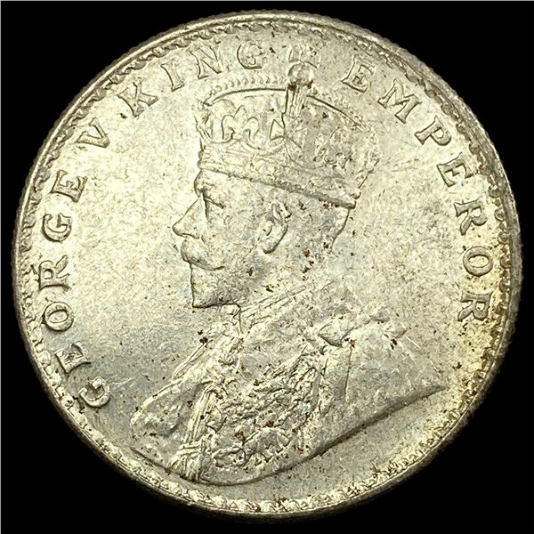 1919 British-India Silver Rupee UNCIRCULATED