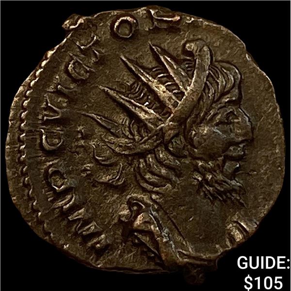 Romano-Gallic Victorinus 269-271 BI Dbl Denarius CHOICE AU