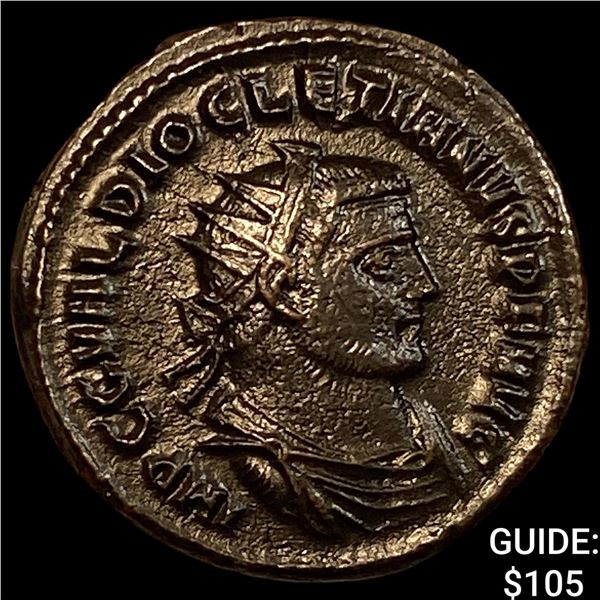 Roman Diocletian 284-305 AD BI Nummus CHOICE AU