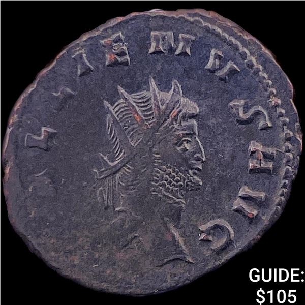Roman Gallienus 253-268 AD BI Dbl Denarius CHOICE AU