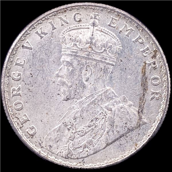 1919 British-India Silver Rupee UNCIRCULATED