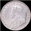 Image 1 : 1919 British-India Silver Rupee UNCIRCULATED