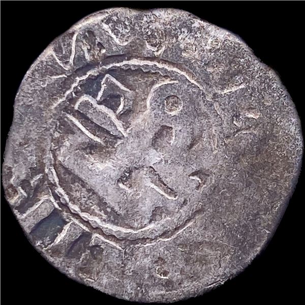 1100s Crusades France Anjou Silver Denier NEARLY UNCIRCULATED