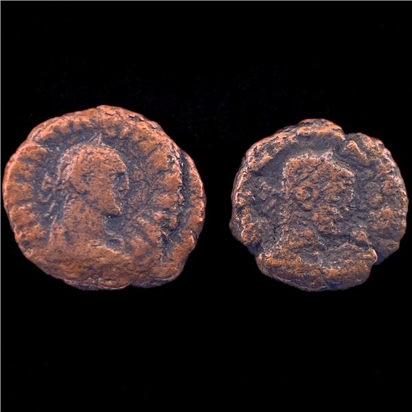 [2 Coins] Roman Egypt 235-284 AD BI Tetradrachm NEARLY UNCIRCULATED