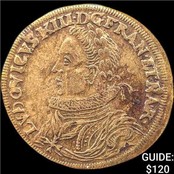 France Louis Xiii 1610-43 Nuremberg Counter CHOICE AU