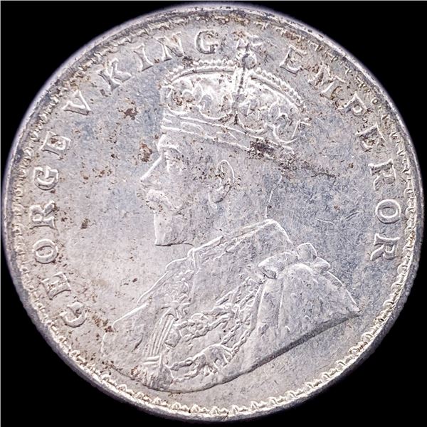 1919 British-India Silver Rupee UNCIRCULATED