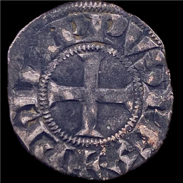 1297-1301 AD Frankish Greece Silver Denier NEARLY UNCIRCULATED