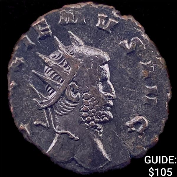 Roman Gallienus 253-268 AD BI Dbl Denarius CHOICE AU