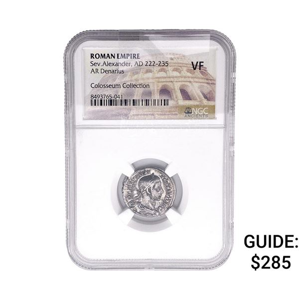Roman Sev.Alexander, AD 22-235 AR Denarius NGC VF