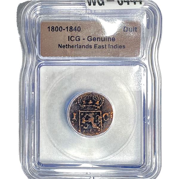 Netherlands East Indies Duit ICG Genuine