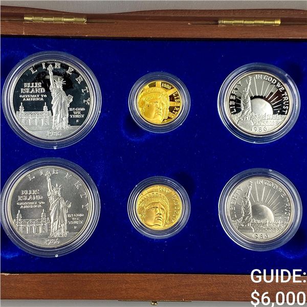 1986 United States Liberty Coin Set with Box