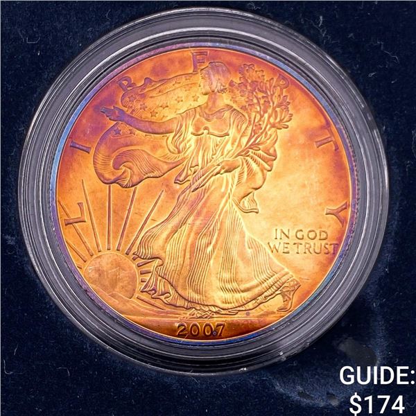 2007 Silver Eagle UNC Toned