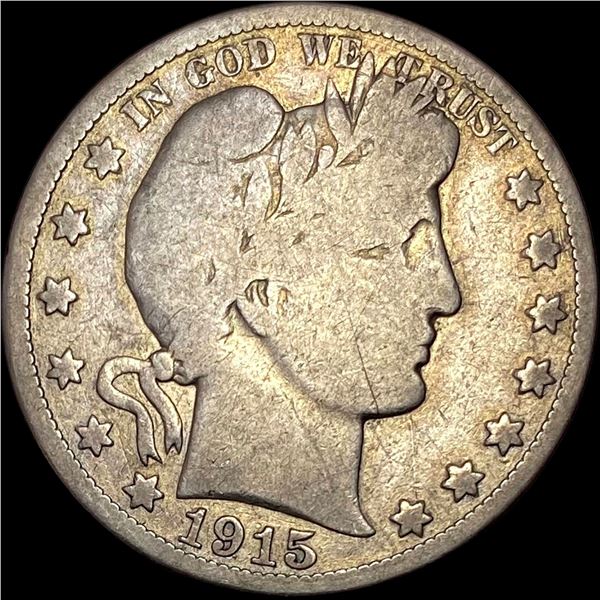 1915 Silver Barber Half Dollar NICELY CIRCULATED