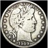Image 1 : 1909 Barber Silver Half Dollar LIGHTLY CIRCULATED