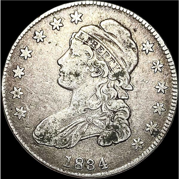 1834 Capped Bust Half Dollar LIGHTLY CIRCULATED