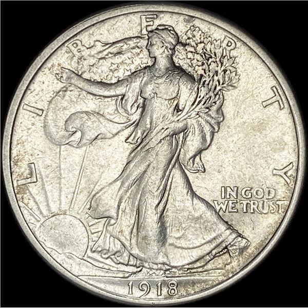 1918 Walking Liberty Half Dollar CLOSELY UNCIRCULATED