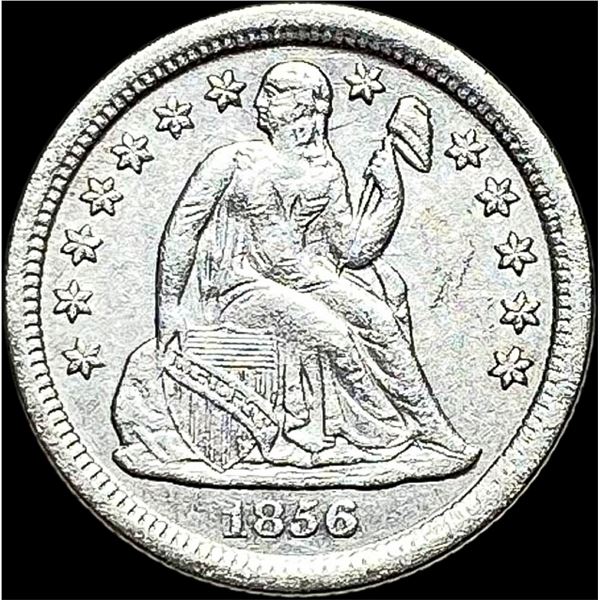 1856-O Silver Seated Liberty Dime CLOSELY UNCIRCULATED