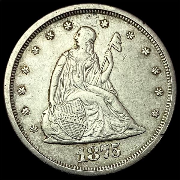 1875-S Silver Twenty Cents CLOSELY  UNCIRCULATED