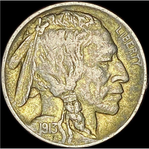 1913-D Buffalo Nickel Type 1  CLOSELY  UNCIRCULATED