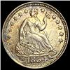 Image 1 : 1854 Arrows Seated Liberty Half Dime CHOICE  AU
