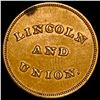 Image 2 : 1864 Civil War Token-Lincoln & Union CLOSELY  UNCIRCULATED