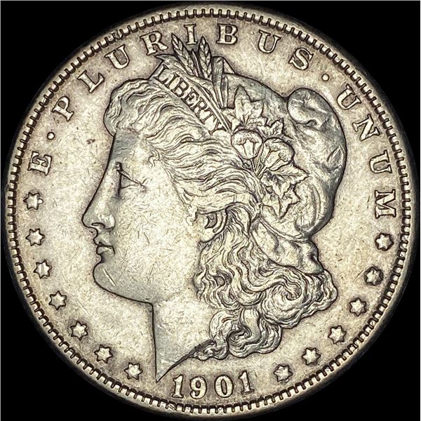 1901 Silver Morgan Dollar CLOSELY  UNCIRCULATED