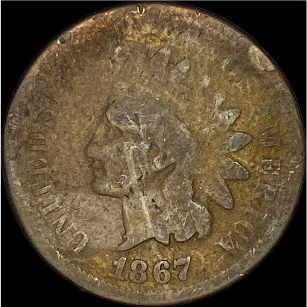 1867 Indian Head Cent NICELY CIRCULATED