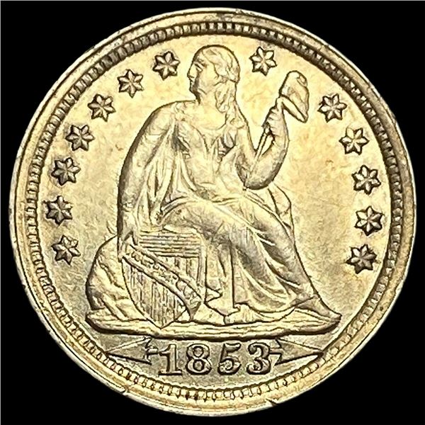 1853 Arrows Seated Liberty Dime UNCIRCULATED