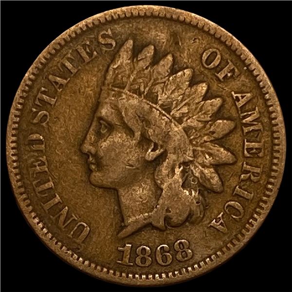 1868 Indian Head Cent LIGHTLY CIRCULATED