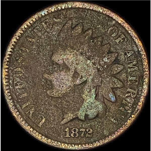 1872 Indian Head Cent NICELY CIRCULATED