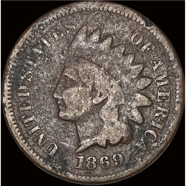 1869 Indian Head Cent NICELY CIRCULATED