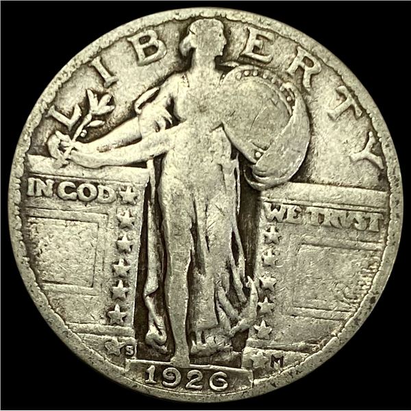 1926-S Silver Standing Liberty Quarter NICELY  CIRCULATED