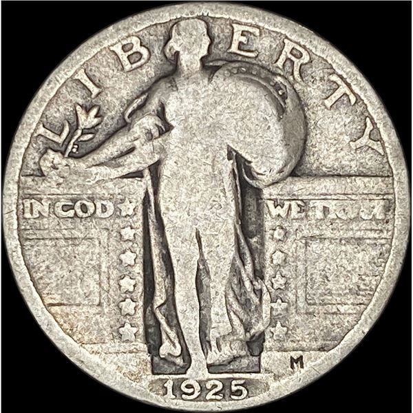 1925 Silver Standing Liberty Quarter NICELY  CIRCULATED