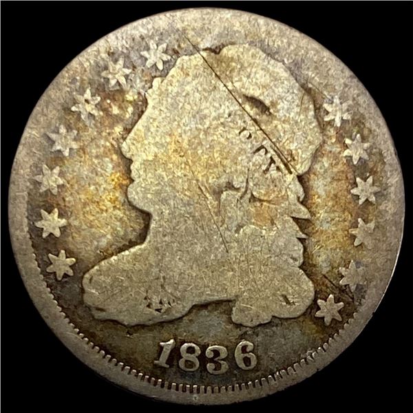 1836 Capped Bust Dime NICELY CIRCULATED