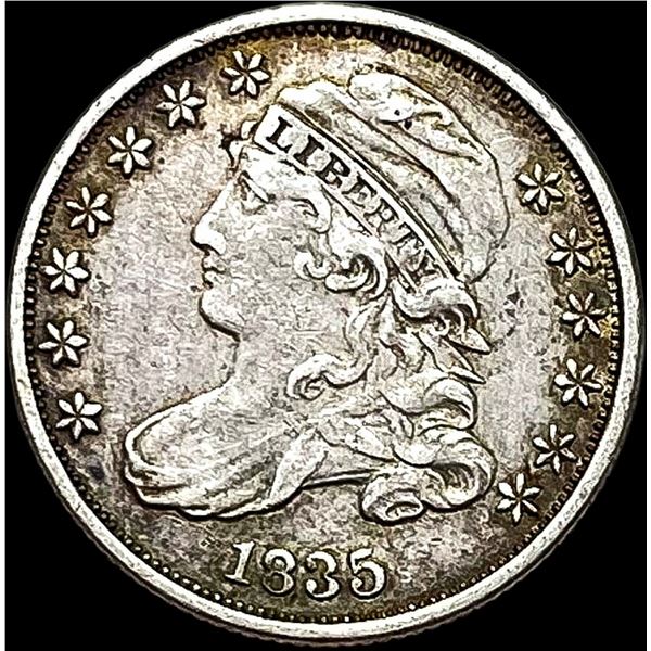 1835 Capped Bust Dime NEARLY UNCIRCULATED