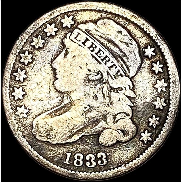 1833 Capped Bust Dime NICELY CIRCULATED