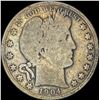 Image 1 : 1904-S Silver Barber Half Dollar NICELY  CIRCULATED
